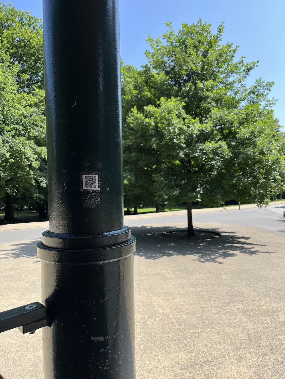 QRCode collé dans le kiosque